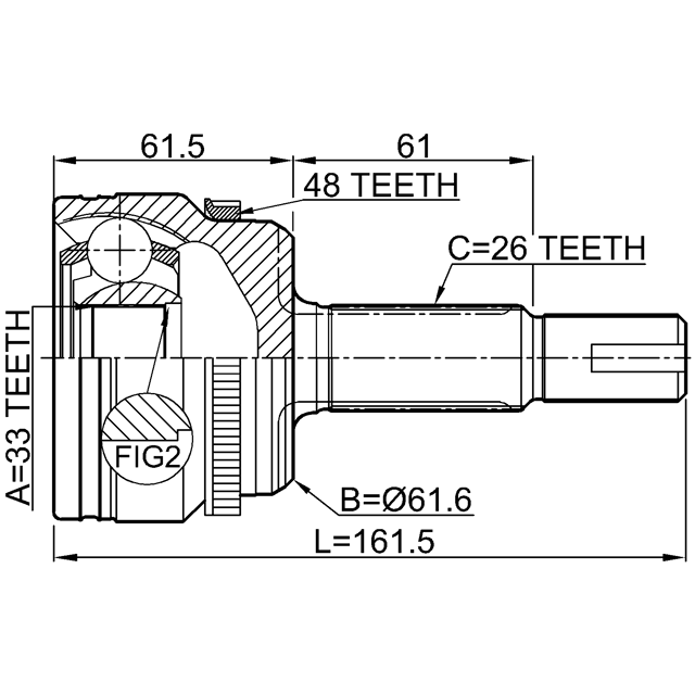 FEBEST 0110-ASV50LA48