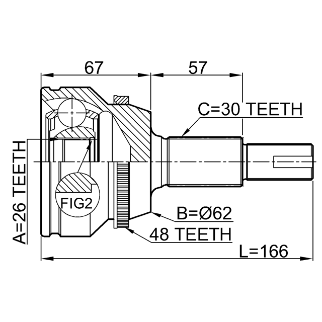 FEBEST 0110-GSV40A48