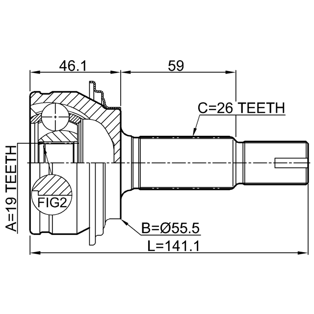 FEBEST 0110-KSP90Z19
