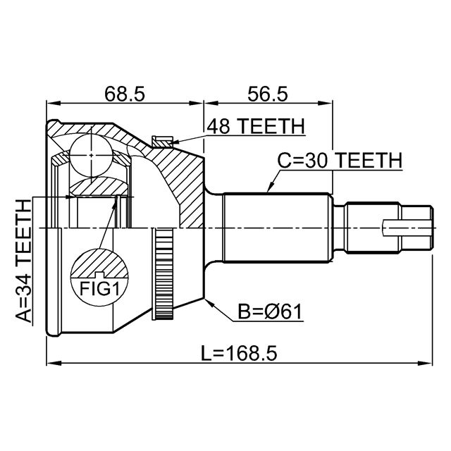 FEBEST 0110-MHU38A48