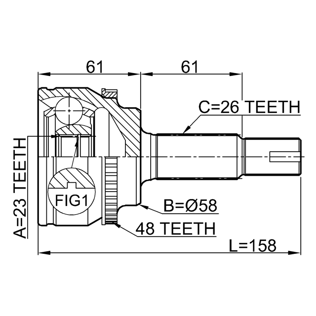 FEBEST 0110-ZZE120A48