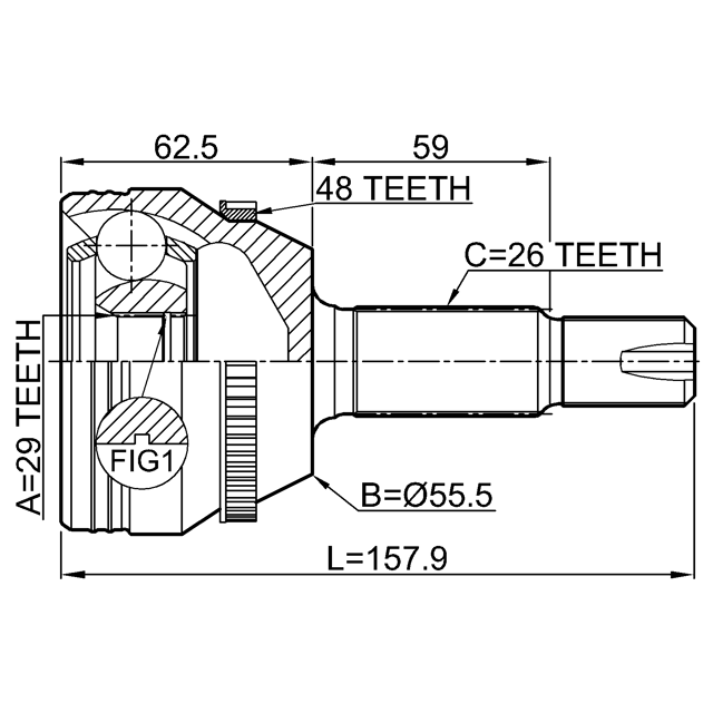 FEBEST 0110-ZZE132A48