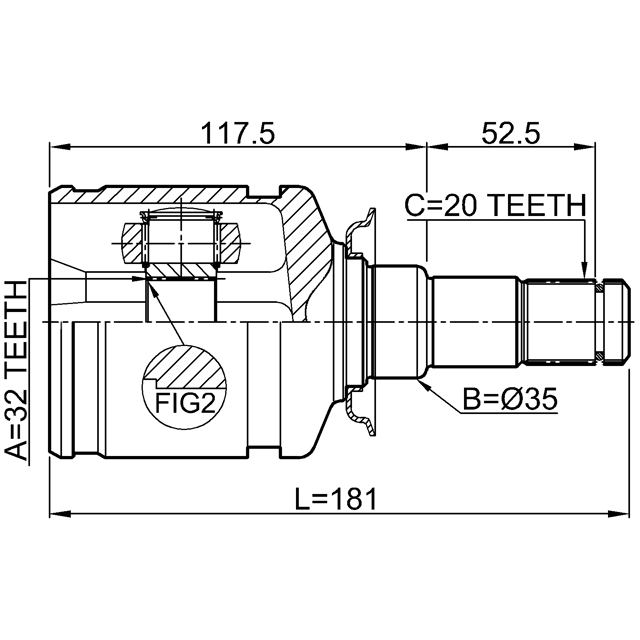 FEBEST 0111-CT220LH
