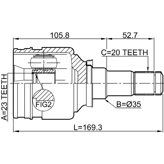 FEBEST 0111-NHW20RH