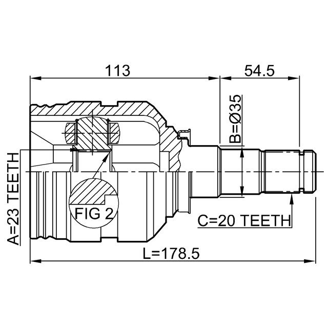 FEBEST 0111-ST220LH