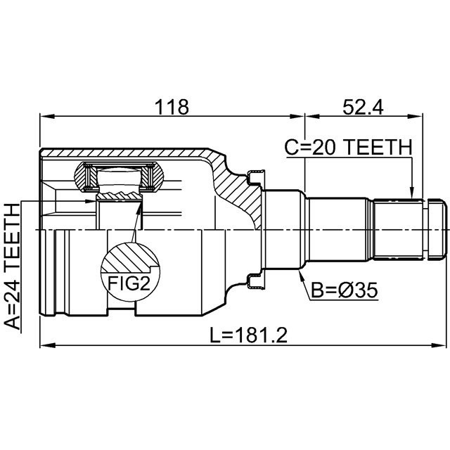 FEBEST 0111-ZRE181LH