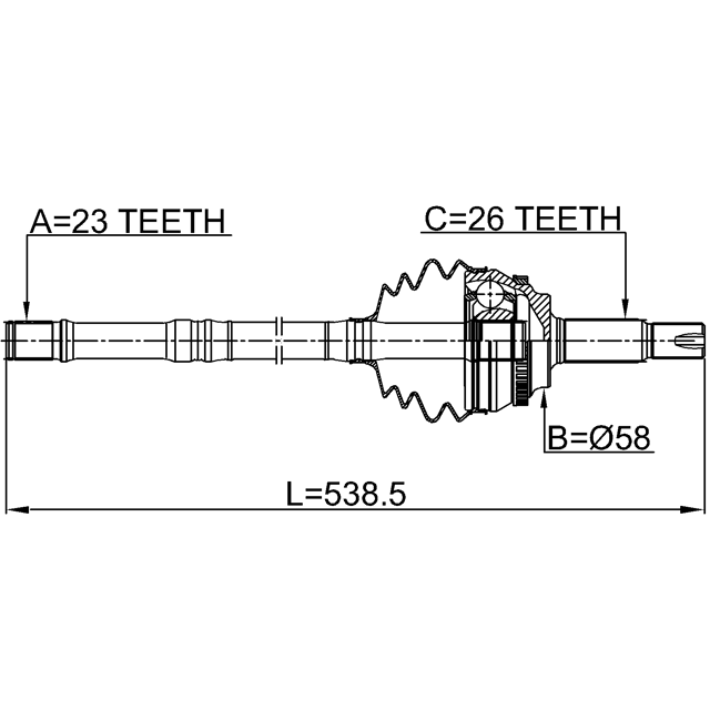 FEBEST 0114-ZZE120A48LH