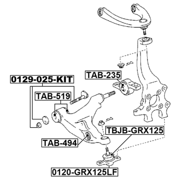 FEBEST 0120-GRX125LF