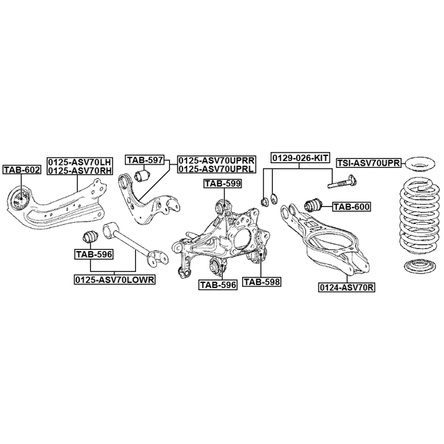 FEBEST 0125-ASV70LOWR
