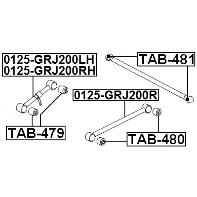 FEBEST 0125-GRJ200LH