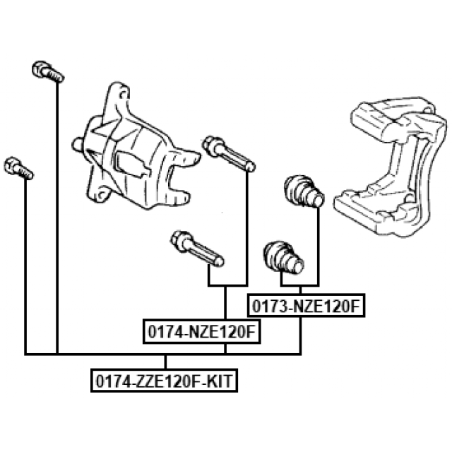 FEBEST 0174-ZZE120F-KIT