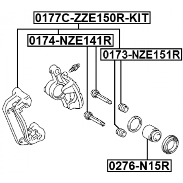 FEBEST 0177C-ZZE150R-KIT