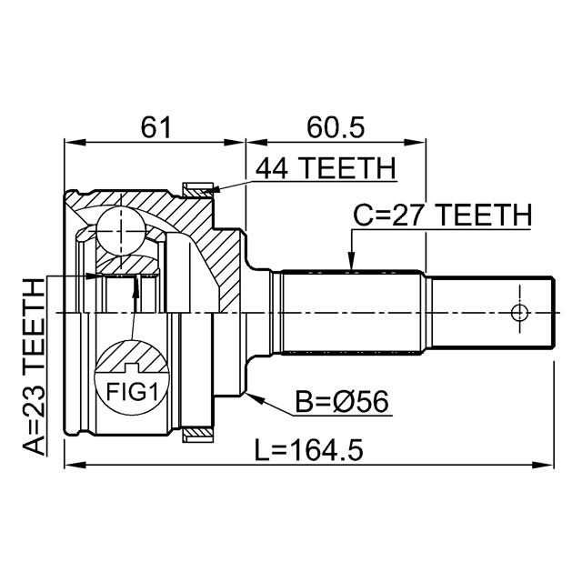 FEBEST 0210-P12QG16A44