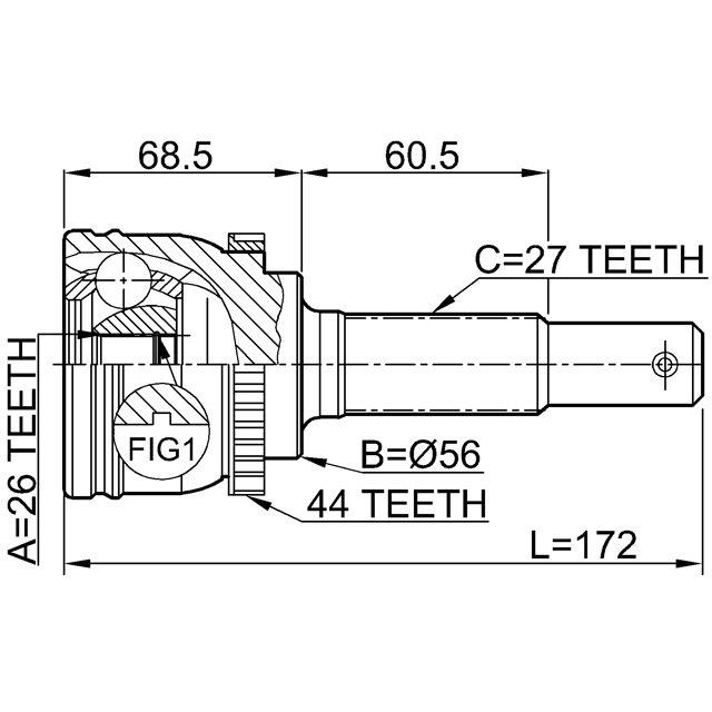 FEBEST 0210-P12YDA44