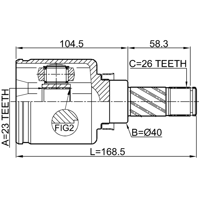 FEBEST 0211-C11LH