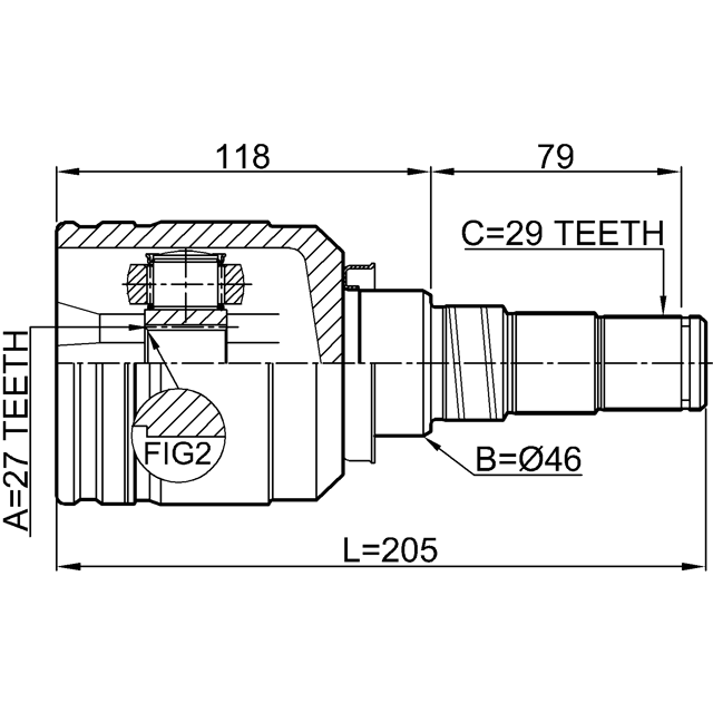 FEBEST 0211-CA33LH