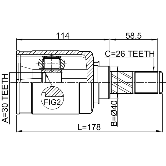 FEBEST 0211-J1016LH