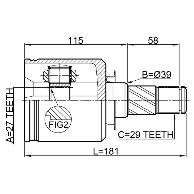 FEBEST 0211-J32LH