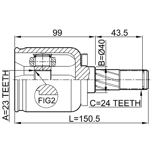 FEBEST 0211-P12QG16