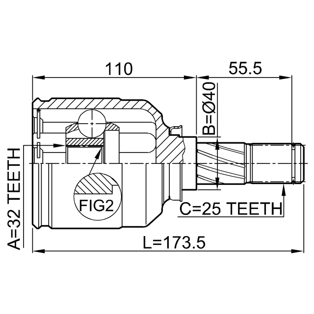 FEBEST 0211-SR20LH