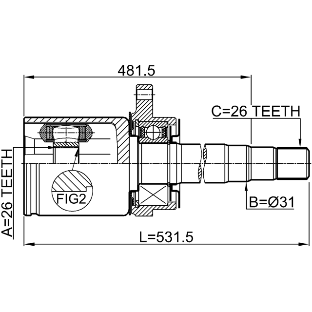 FEBEST 0211-V42RH