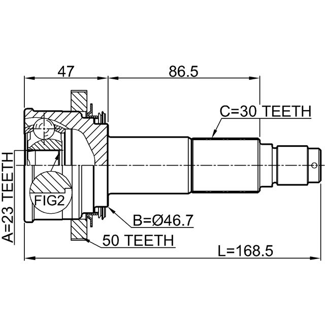 FEBEST 0310-HRV4WDA50