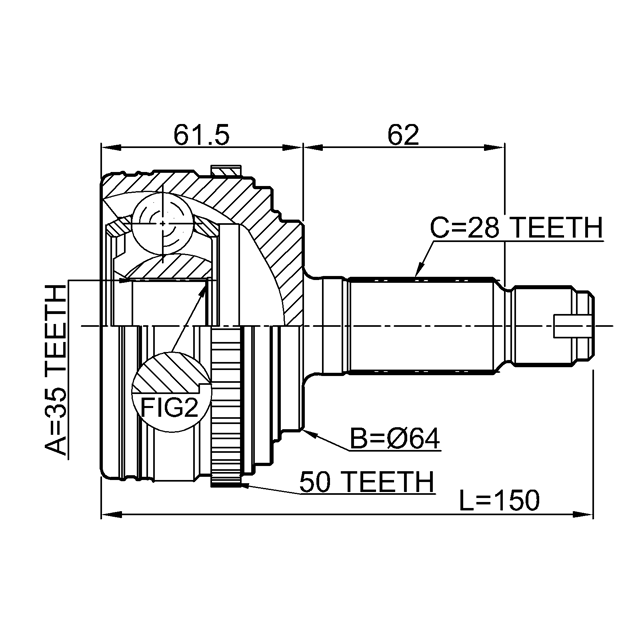 FEBEST 0310-RBA50