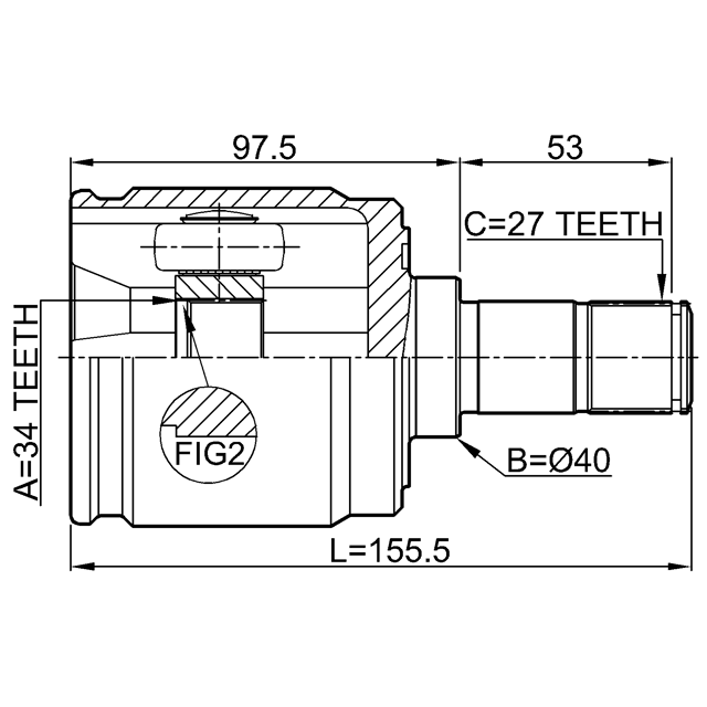 FEBEST 0311-CL20LH