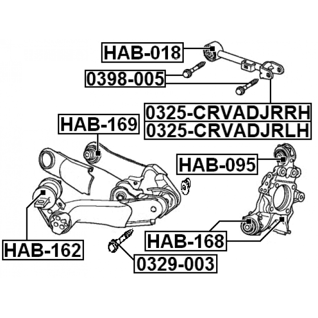 FEBEST 0325-CRVADJRRH