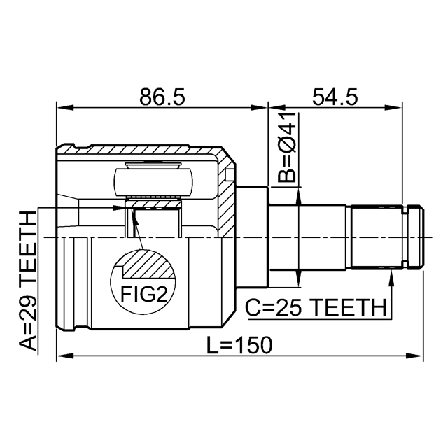 FEBEST 0411-CS13RH