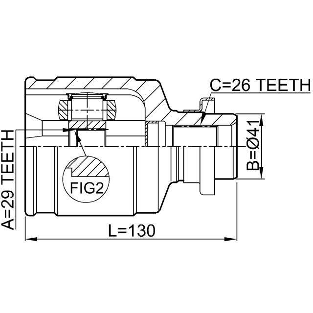 FEBEST 0411-CU204WD