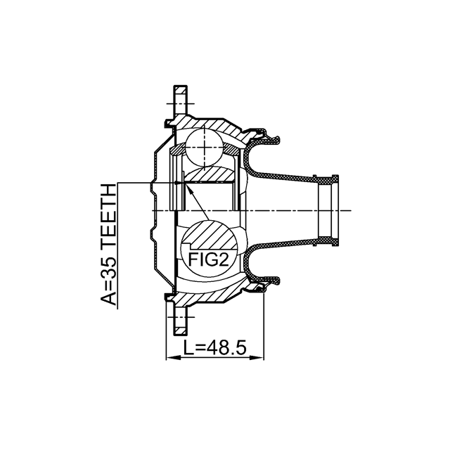FEBEST 0411-V75SHA