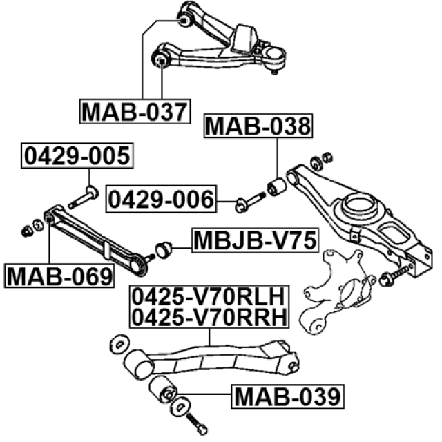 FEBEST 0425-V70RRH