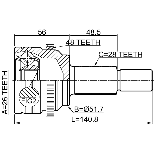 FEBEST 0510-CX5A48R
