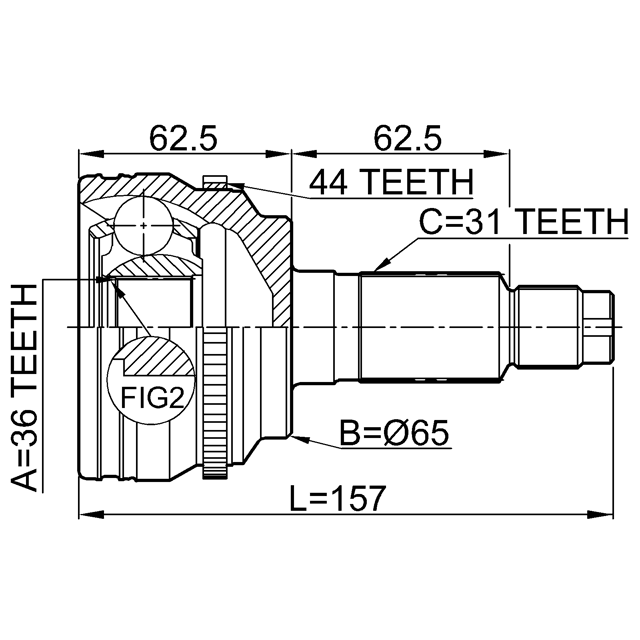 FEBEST 0510-CX7A44