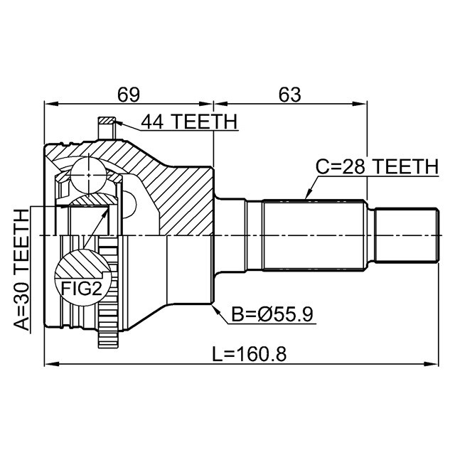 FEBEST 0510-CX7A44R