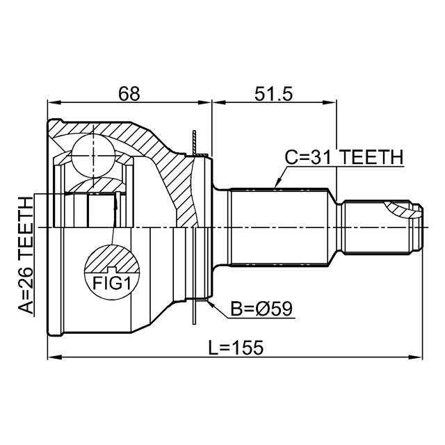 FEBEST 0510-KEAT4WD