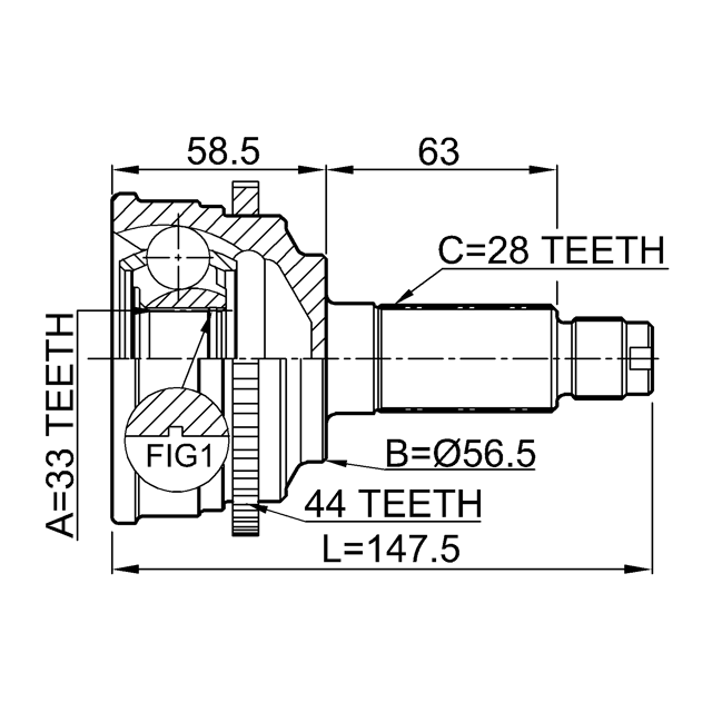 FEBEST 0510-M6A44