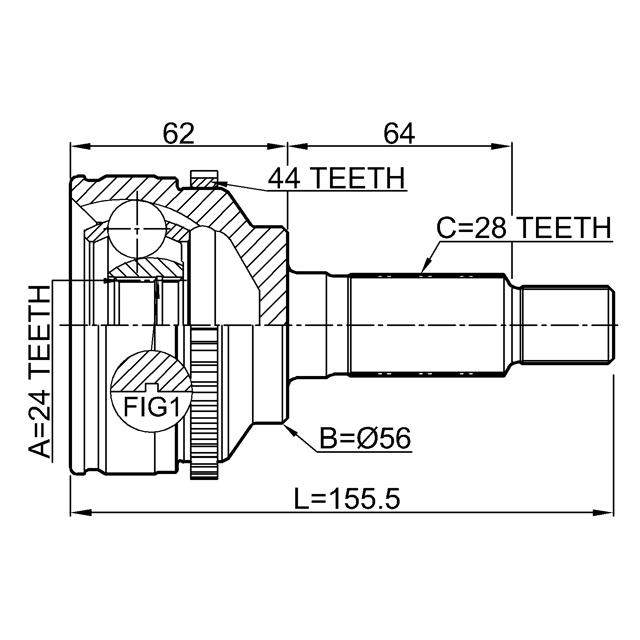 FEBEST 0510-TRIBA44