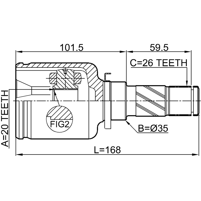 FEBEST 0511-DY3WATLH