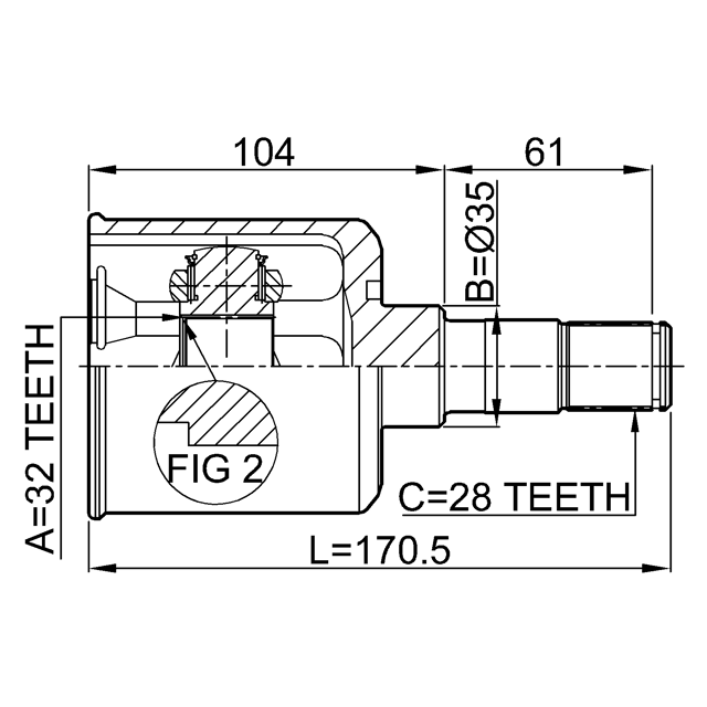 FEBEST 0511-M6MTLH