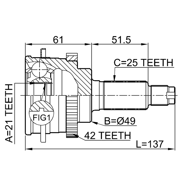 FEBEST 0710-018A42
