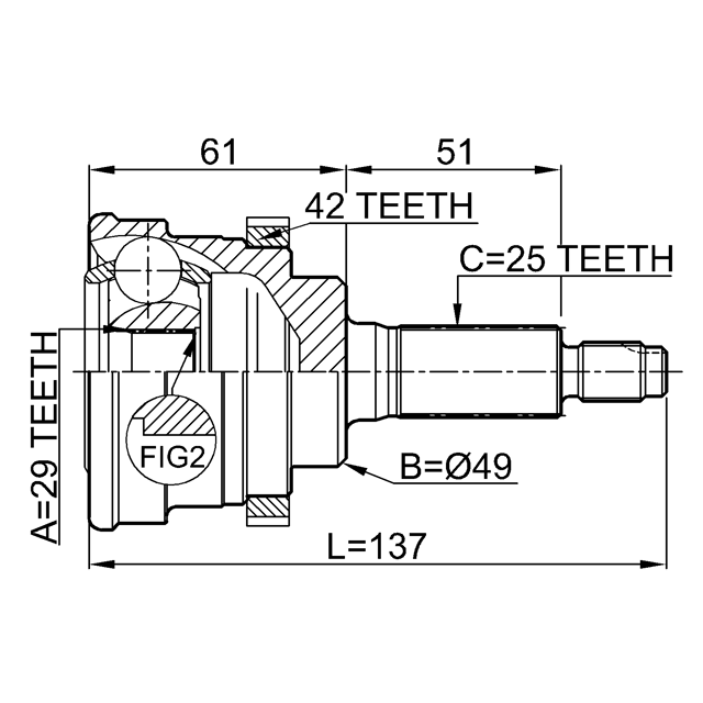 FEBEST 0710-029A42