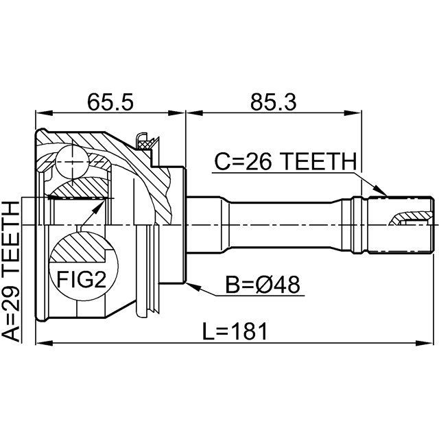 FEBEST 0710-GVSQ