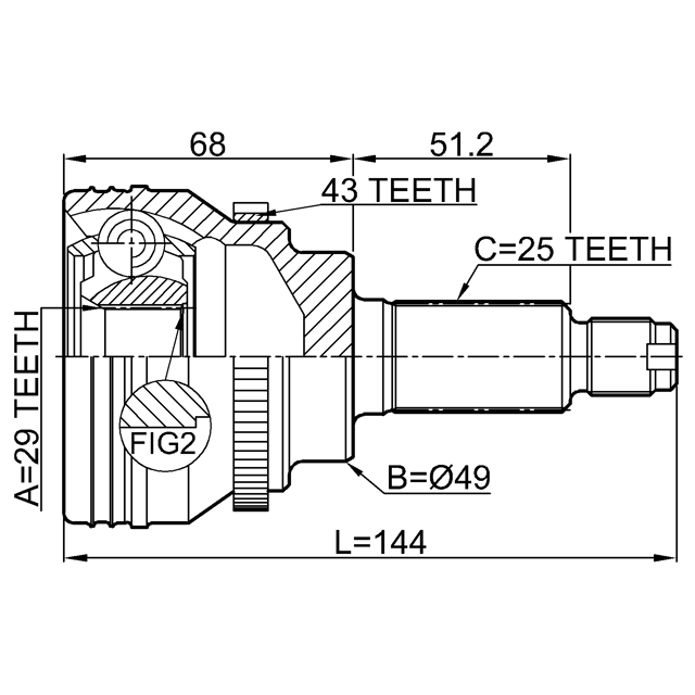 FEBEST 0710-IGN29A43