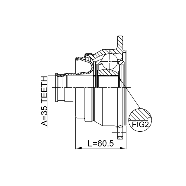 FEBEST 0711-JB424RSHA