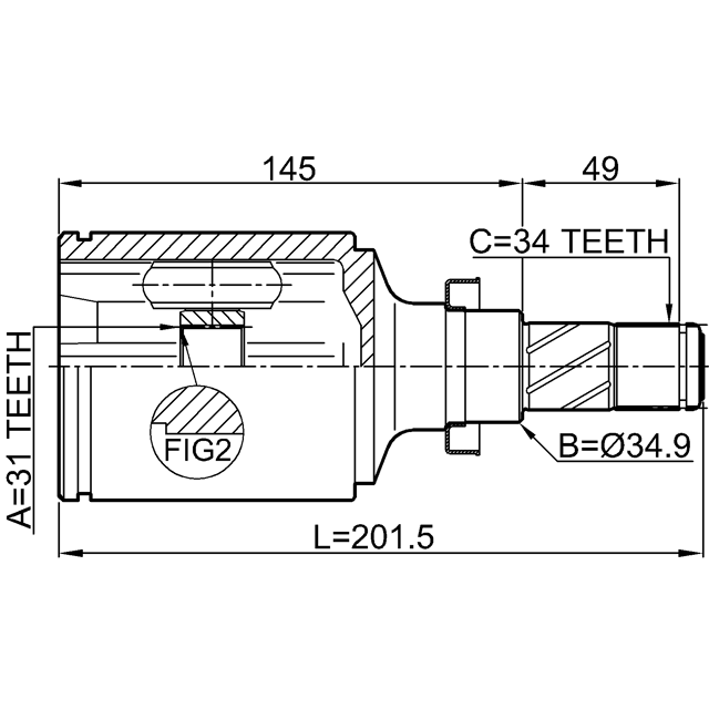 FEBEST 1011-J300RH