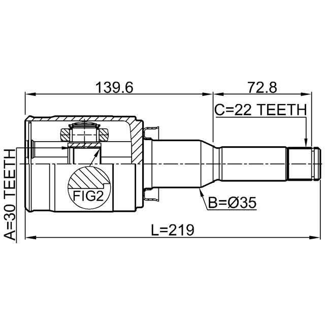 FEBEST 1011-T300LH