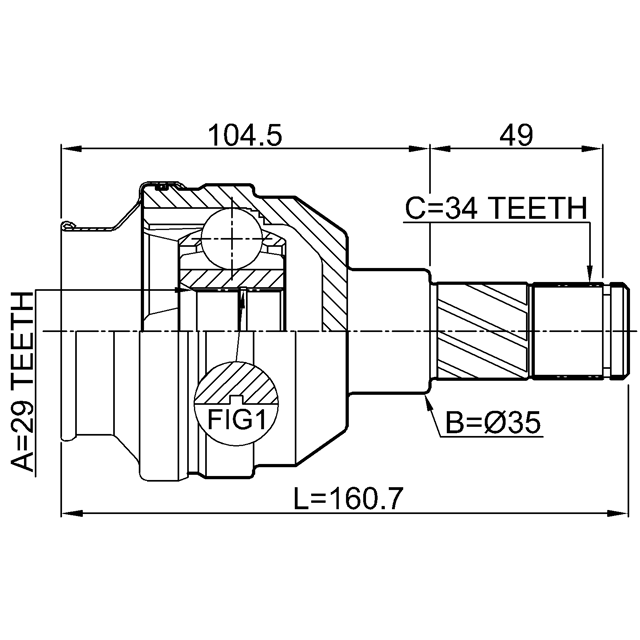 FEBEST 1011-T300MTLH