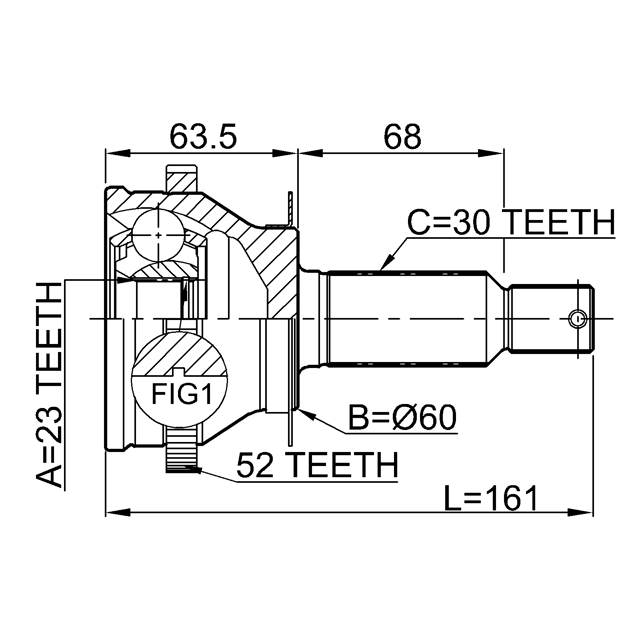 FEBEST 1210-SFCLRRA52